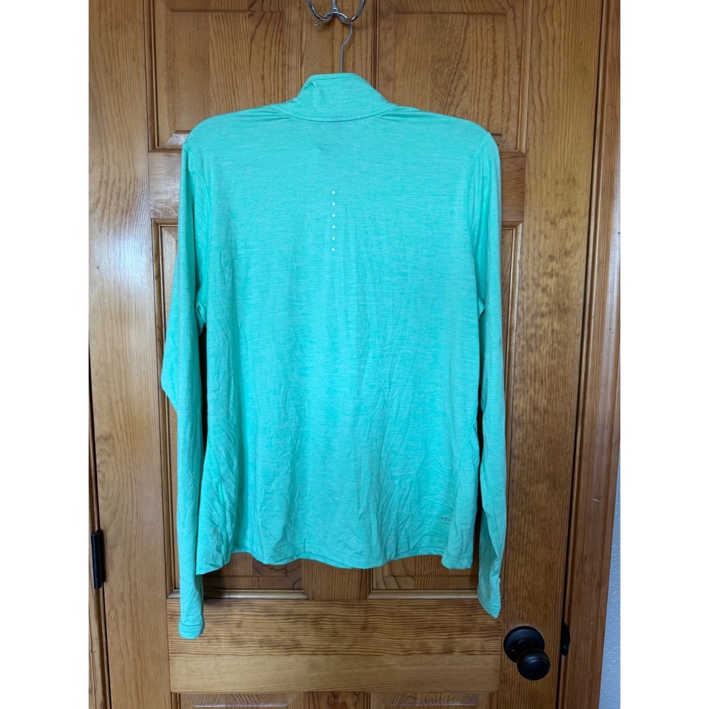 Nike Running Dri-FIT Women's XL Quarter Zip Pullover Mint Green Thumbholes - Picture 6 of 7